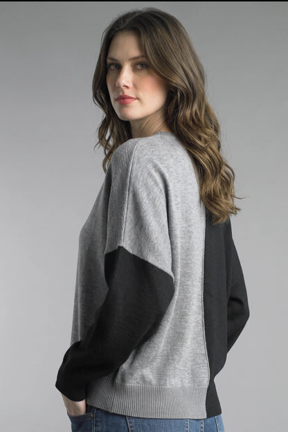Two-Tone Colorblock Sweater