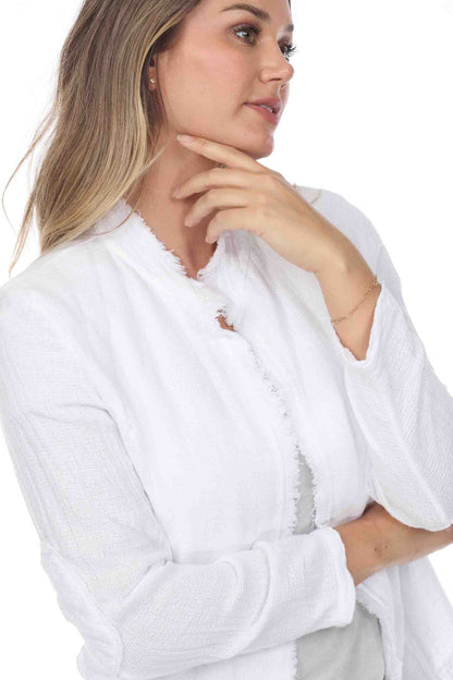 White Jacket Linen/Cotton Blend
