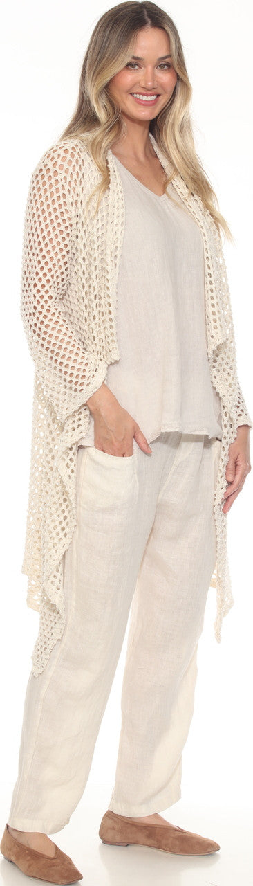 Ivory Mesh Cardigan