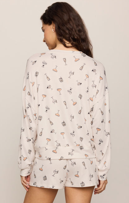 Ella Cocktails Long Sleeve Top
