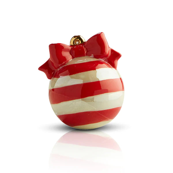 nora fleming mini deck the halls - red