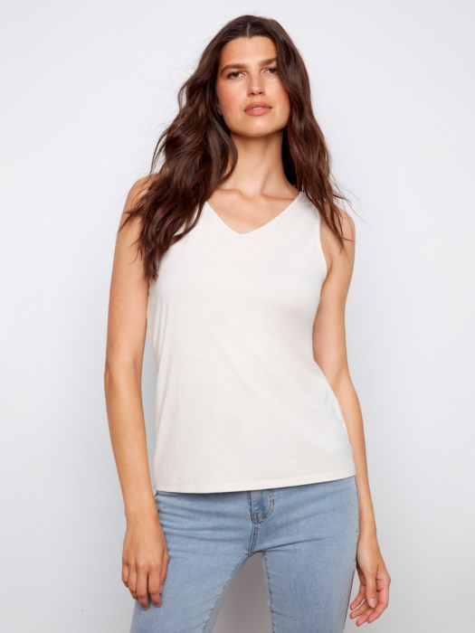 Wear 2-Way Bamboo Cami Greige