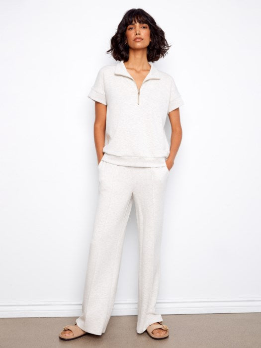 Short Sleeve Half-Zip Top