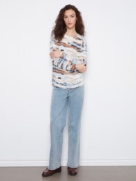 Reversible Printed Plush Sweater