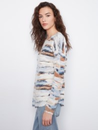 Reversible Printed Plush Sweater