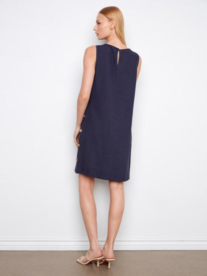 Sleeveless Linen Blend Dress