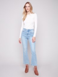 Bootcut Stretch Denim Pants