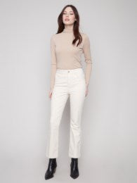 Bootcut Stretch Twill Pants Natural
