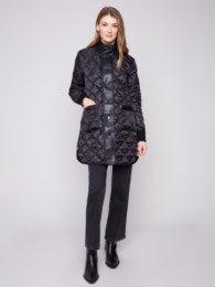 Reversible Long Quilted Puffer Jacket