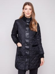 Reversible Long Quilted Puffer Jacket
