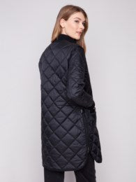 Reversible Long Quilted Puffer Jacket