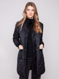 Reversible Long Quilted Puffer Jacket