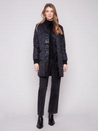 Reversible Long Quilted Puffer Jacket