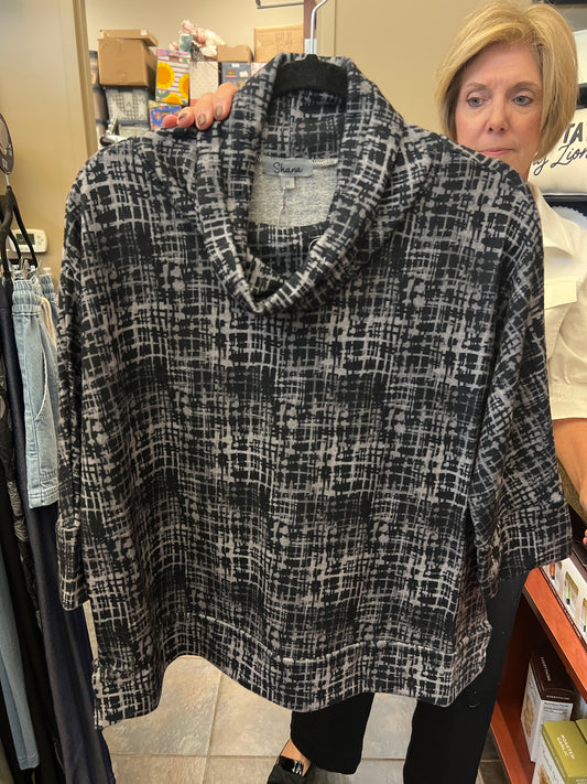 Fleece Oversized Cowl Neck