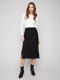 Gutsy Crepe Skirt With Patch Pockets