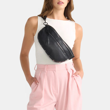 Charles Crossbody Lrg Black/Gunmetal
