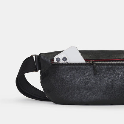 Charles Crossbody Lrg Black/Gunmetal