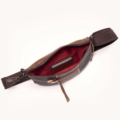 Charles Crossbody Med Orchestra Brown/Gunmetal