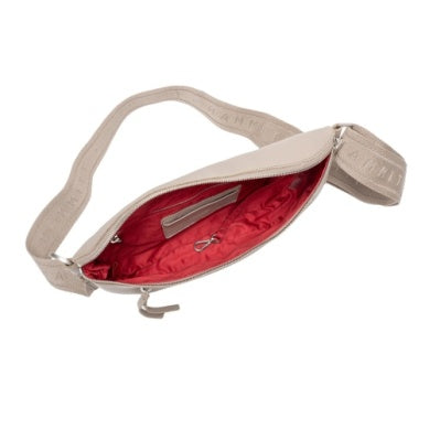 Charles Crossbody Lrg Pewter Pebble/Brushed Silver