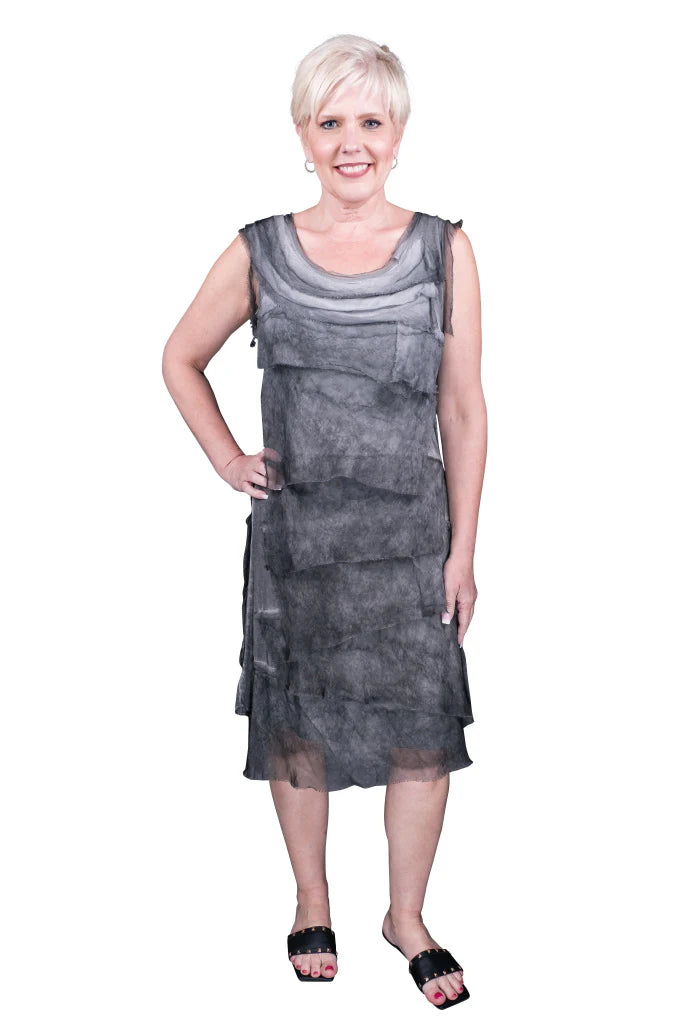 Mariana Silk Ruffle Dress