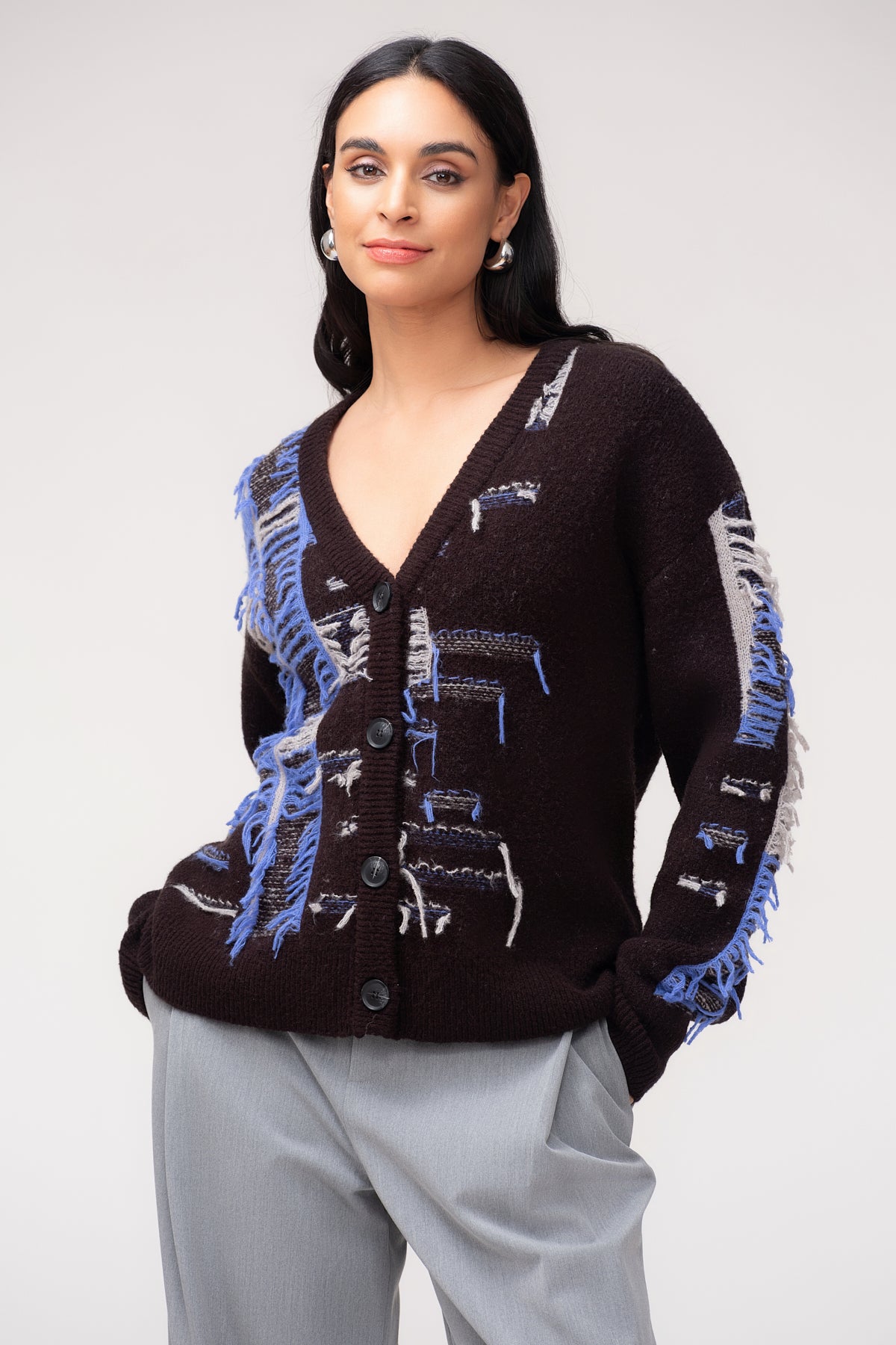Artful Fringe Cardigan
