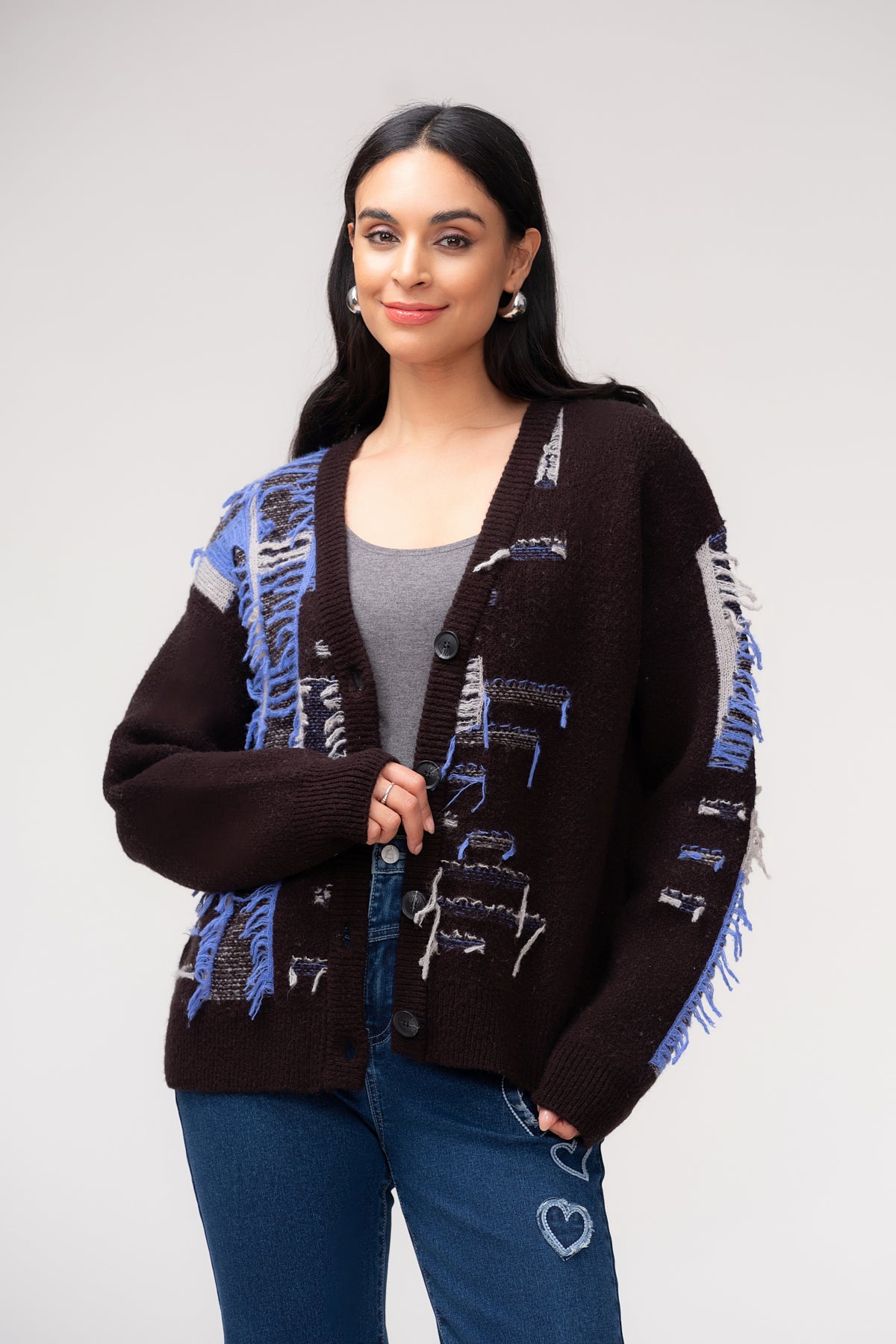 Artful Fringe Cardigan