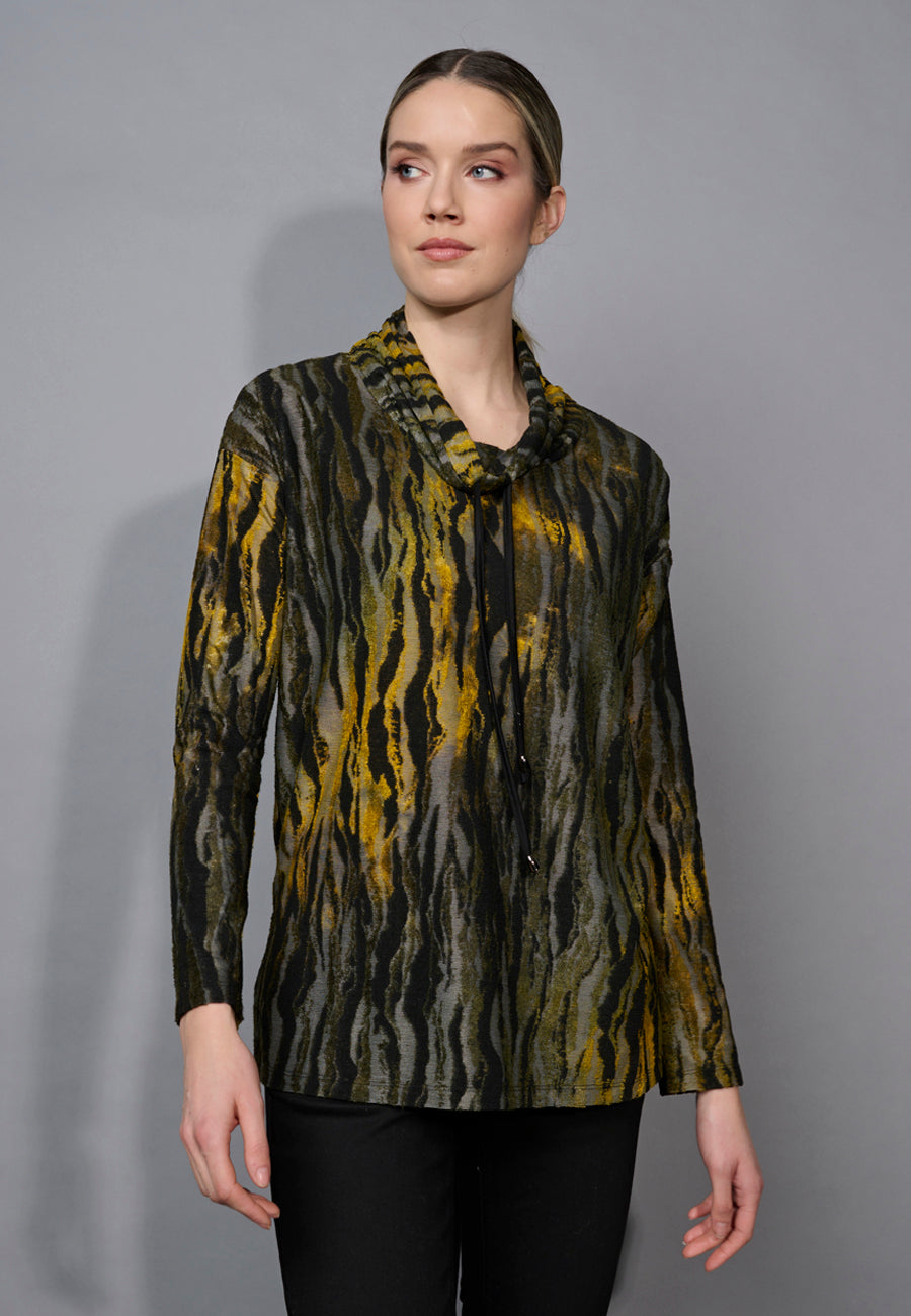 DRAWSTRING NECK TOP
