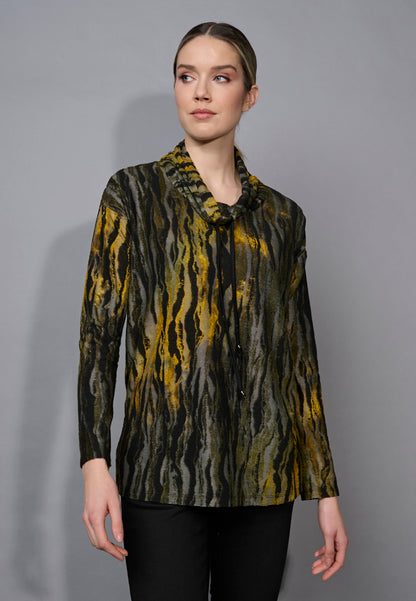 DRAWSTRING NECK TOP