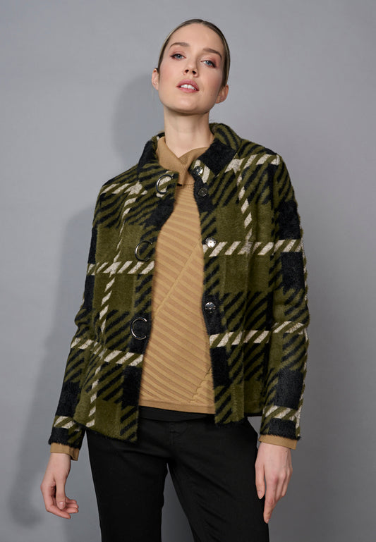 SHORT PLAID JACKET