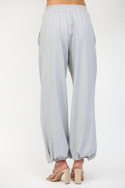 HIGH WAISTED WIDE LEG LOUNGE PANTS