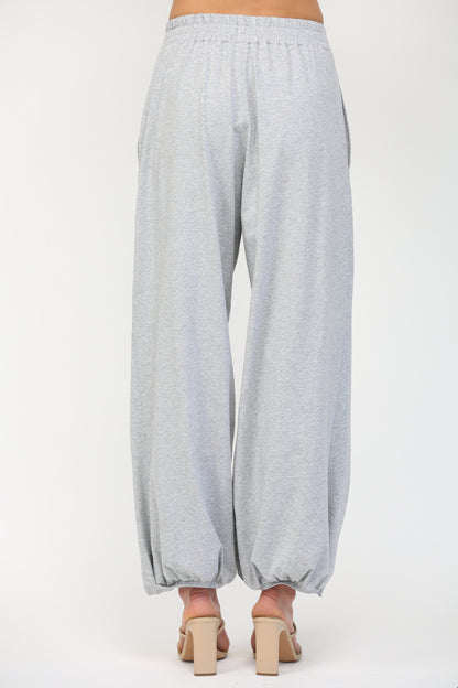 HIGH WAISTED WIDE LEG LOUNGE PANTS