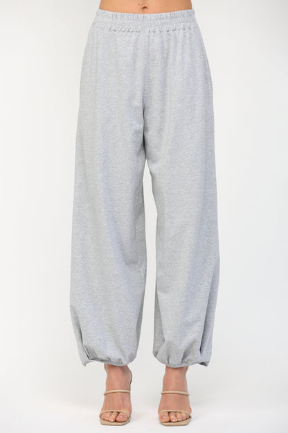 HIGH WAISTED WIDE LEG LOUNGE PANTS