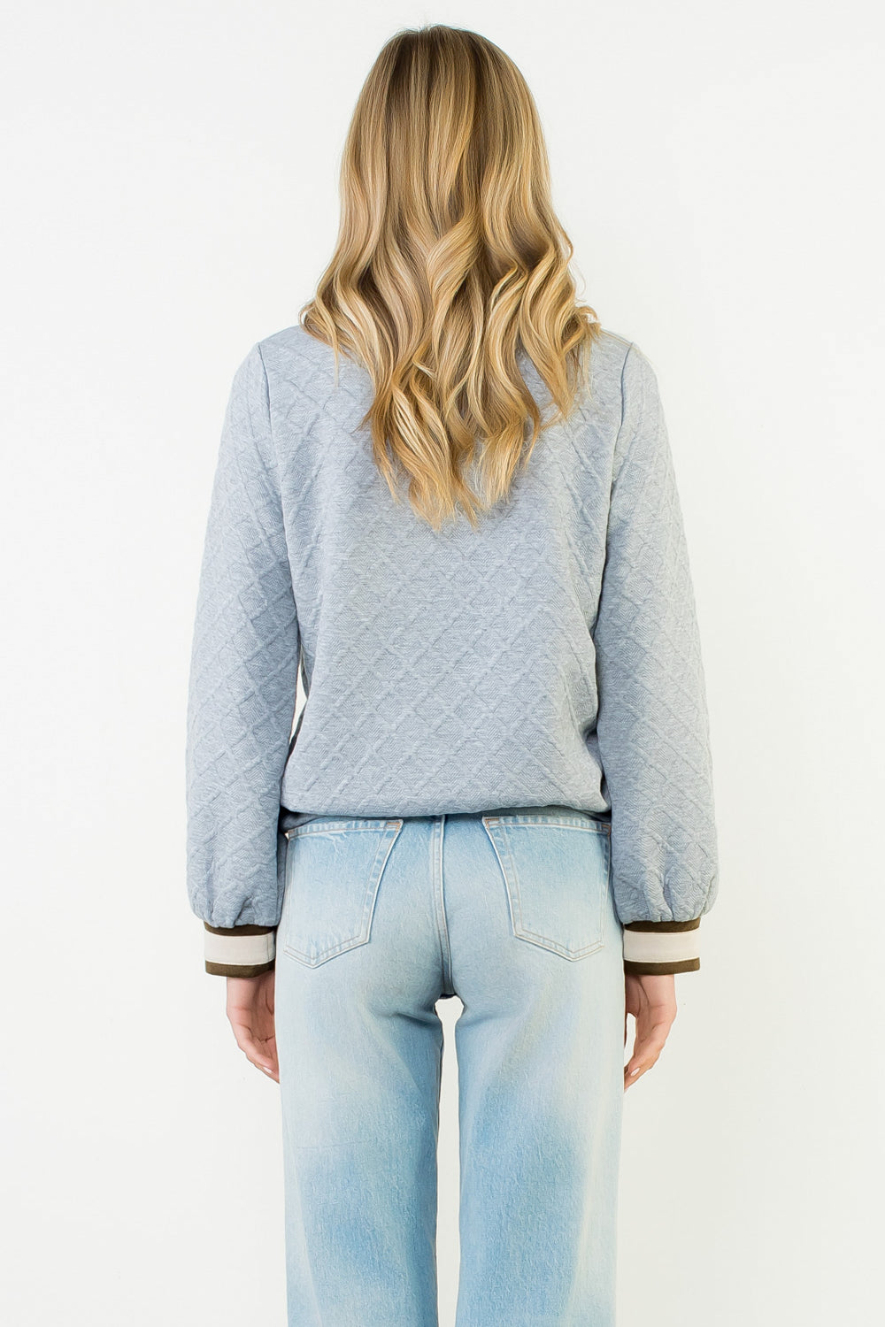 Casual Textured Sweatshirt