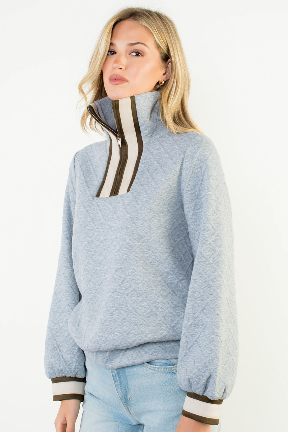 Casual Textured Sweatshirt