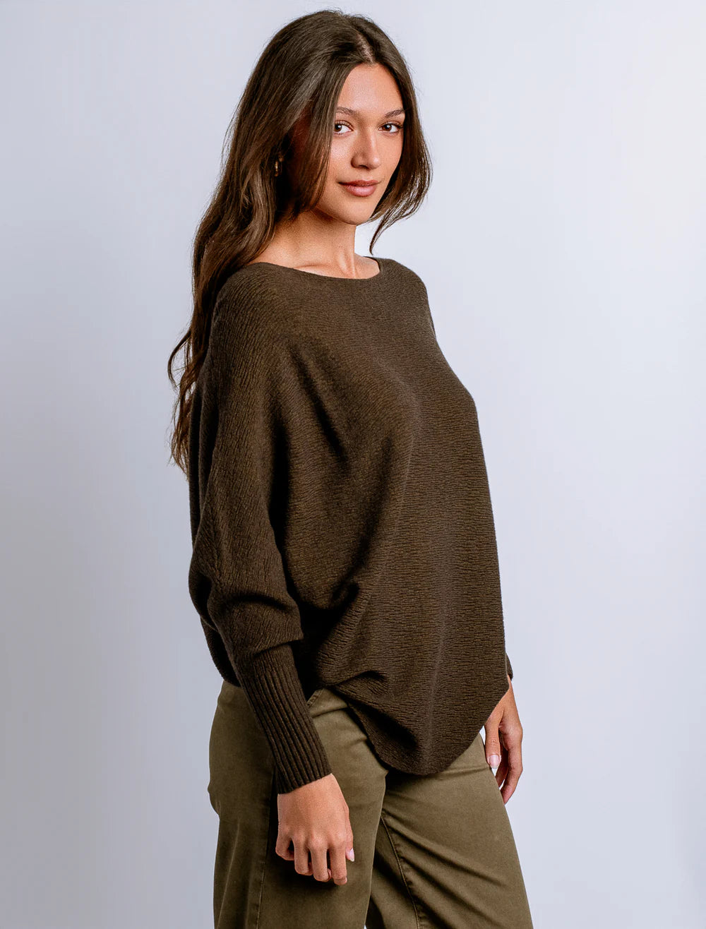 JENA 'RYU' TOP OLIVE TWEED