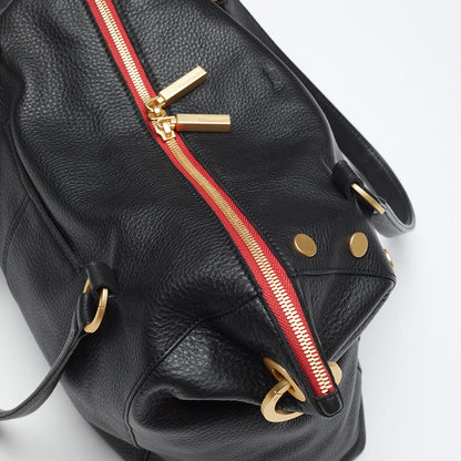 DANIEL LRG Black/Brushed Gold Red Zip