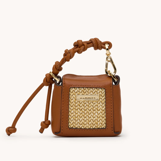 Mini B mini Cocoa Raffia/Gold