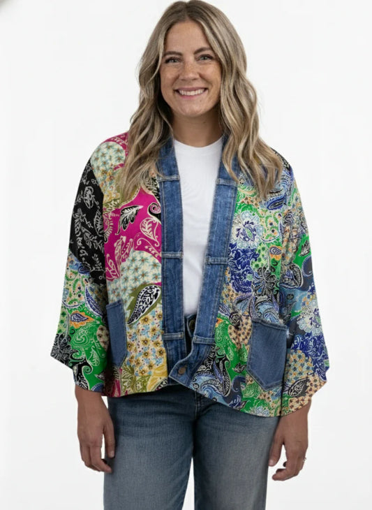 KAROL CARDIGAN - Bohemian Print Mix
