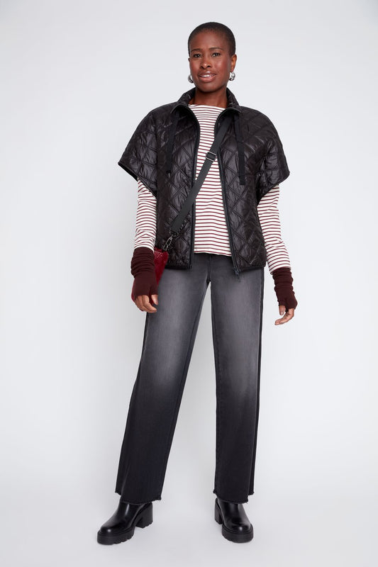City Chic Quilted Vest 