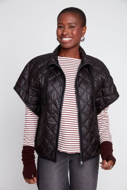 City Chic Quilted Vest 