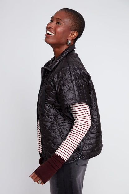 City Chic Quilted Vest 