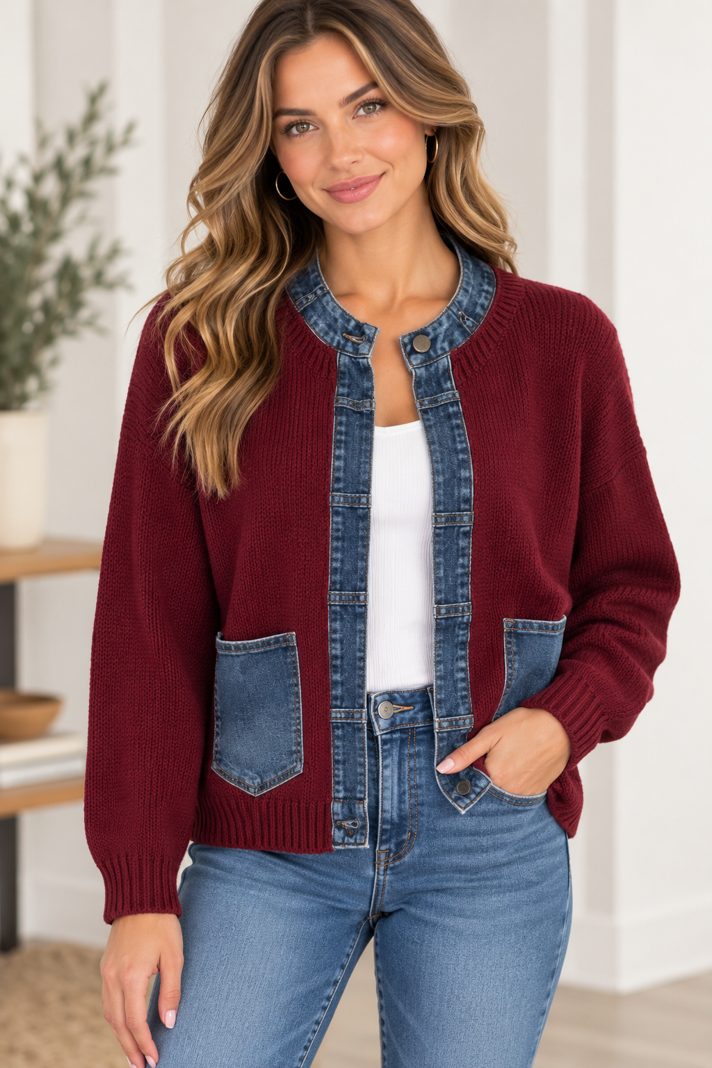 Silvia Pullover Windsor Wine