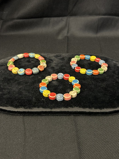 Rainbow Speckle Bead Bracelet