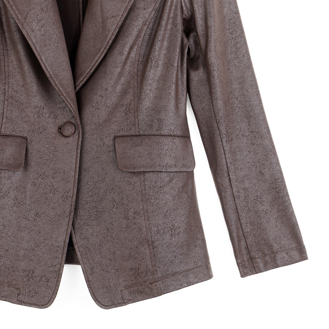 Liquid Leather™ Signature Pocket Blazer - Brown
