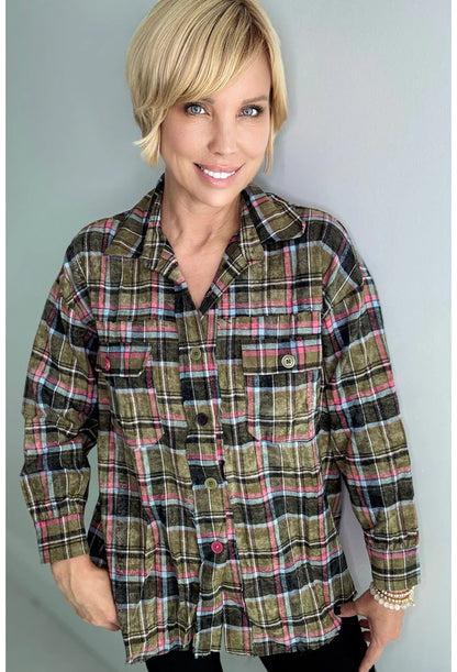 Square Up Flannel Shirt