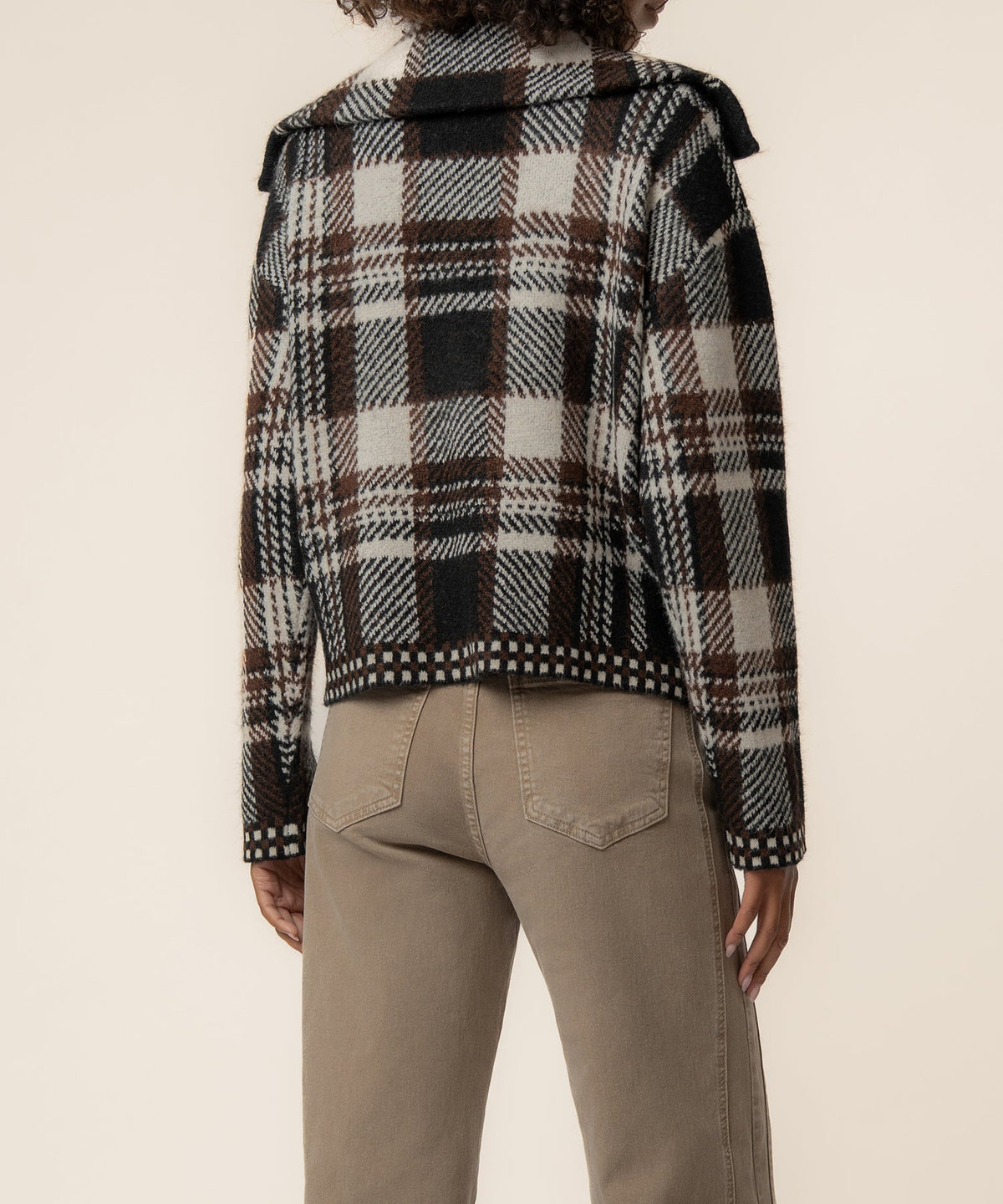 Rue Sweater Knit Jacket in Chocolate
