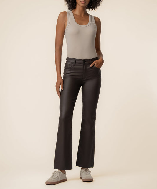 KELSEY HIGH RISE ANKLE FLARE WITH RAW HEM