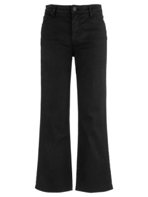 Kelsey High Rise Ankle Flare With Raw Hem