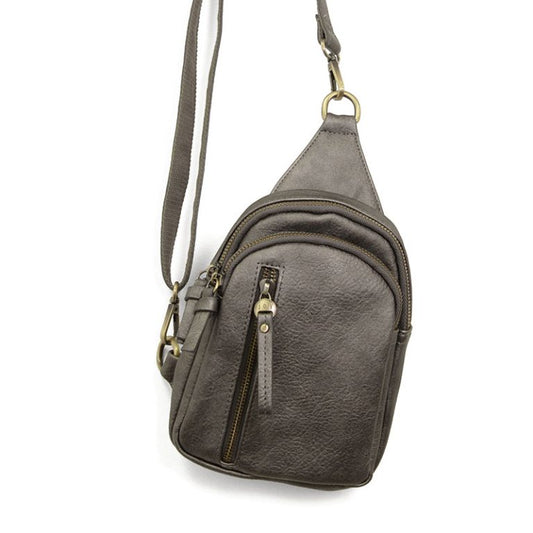 Skyler Sling Bag Metallic Dark Chrome