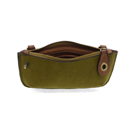 Olive Corduroy Mini Crossbody